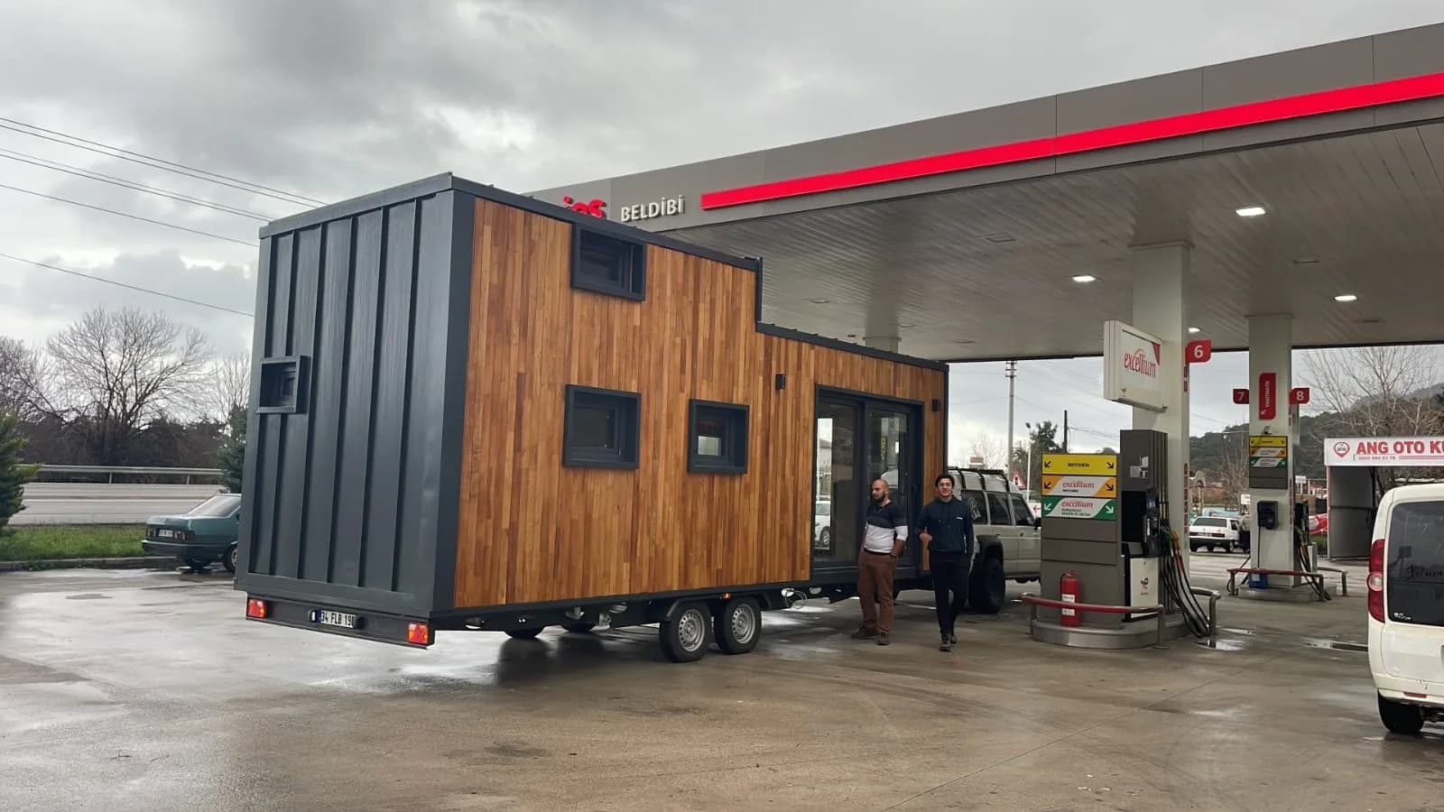 Römork üstü tiny house ünitesi